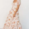Aberdeen Sweetheart Maxi Dress | Cream Floral | Baltic Born Flash Sale