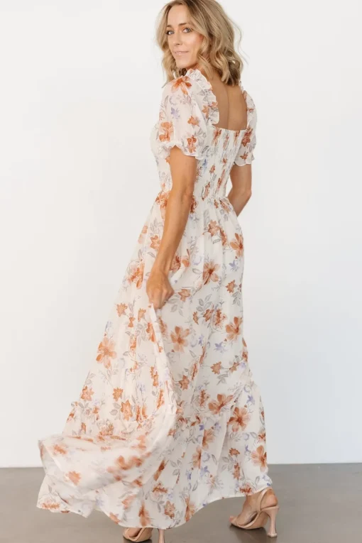 Aberdeen Sweetheart Maxi Dress | Cream Floral | Baltic Born Flash Sale