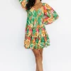 Acapulco Short Dress | Green Multi Print | Baltic Born Shop