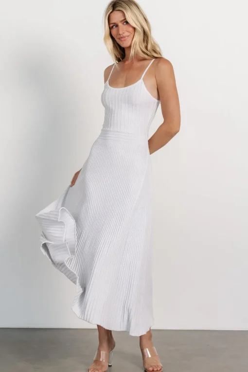 Adair Knit Dress | Silver Shimmer | Baltic Born Best