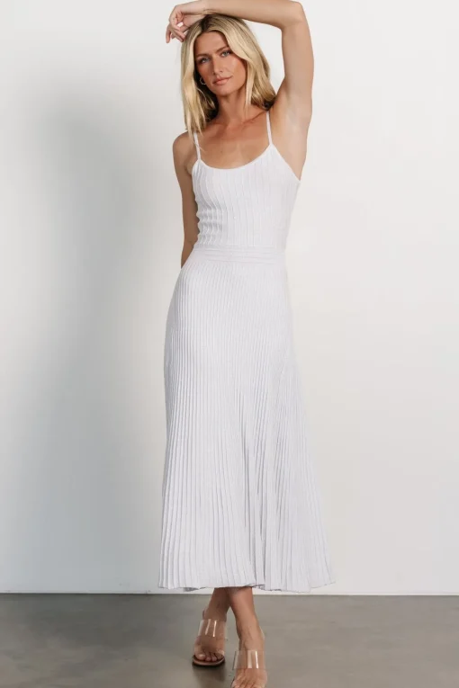 Adair Knit Dress | Silver Shimmer | Baltic Born Best
