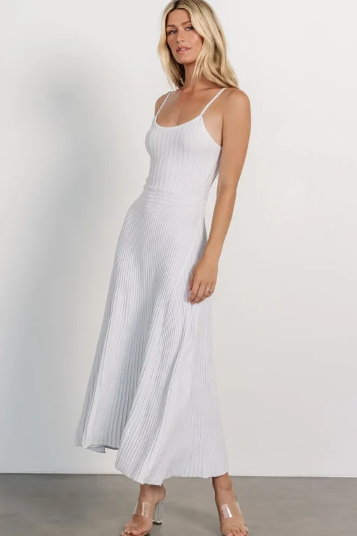 Adair Knit Dress | Silver Shimmer | Baltic Born Best