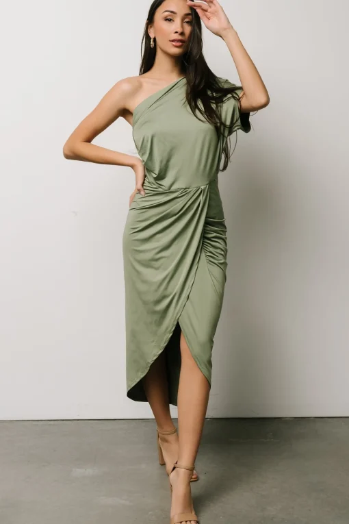 Addison Midi Dress | Dusty Sage | Baltic Born Shop