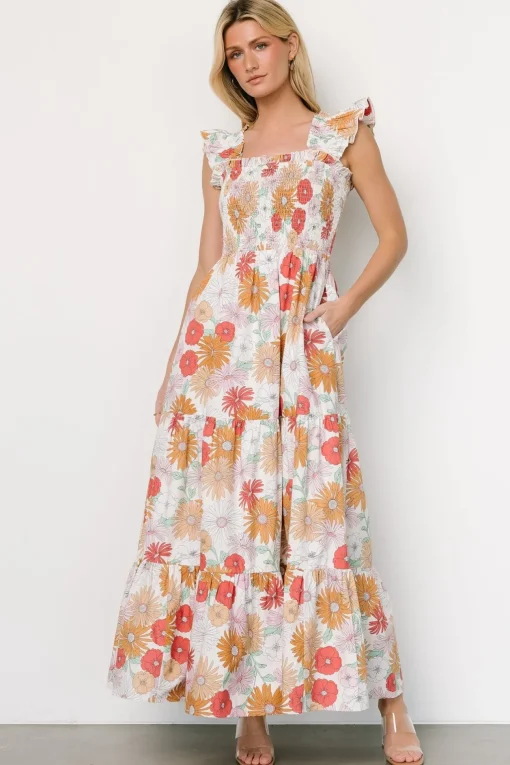 Adela Maxi Dress | Cream Multi Floral | Baltic Born Outlet