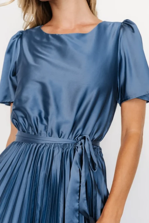 Adelaide Pleated Satin Dress | | Baltic Born New