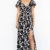 Adira Maxi Dress | Black Floral | Baltic Born Sale