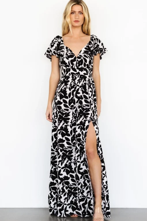 Adira Maxi Dress | Black Floral | Baltic Born Sale