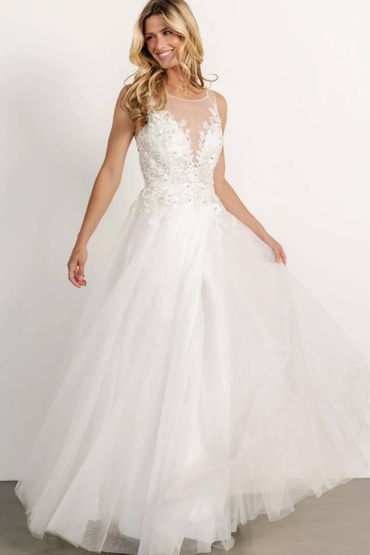 Affection Shimmer Bridal Gown | Off White | Baltic Born Online