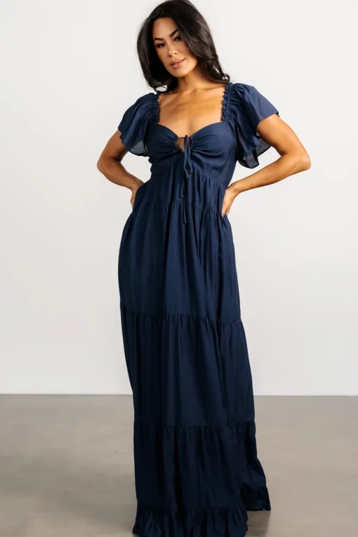 Agatha Maxi Dress | Dark Blue | Baltic Born Best