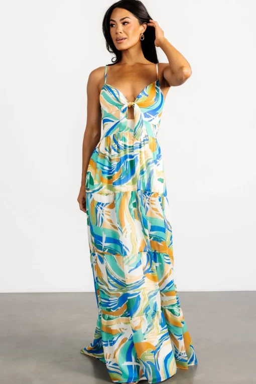 Alexis Maxi Dress | Blue Multi Print | Baltic Born Best