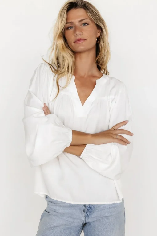 Alina Blouse | Off White | Baltic Born Clearance
