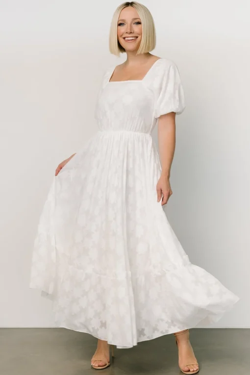 Alta Jacquard Maxi Dress | Off White | Baltic Born Cheap