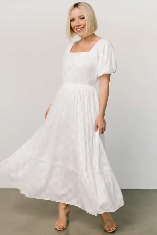 Alta Jacquard Maxi Dress | Off White | Baltic Born Cheap