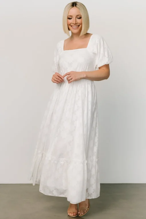 Alta Jacquard Maxi Dress | Off White | Baltic Born Cheap