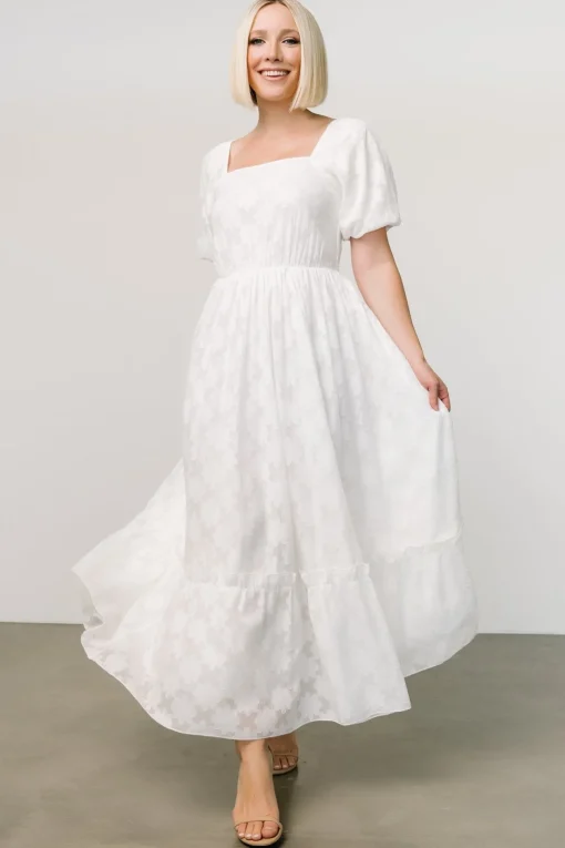 Alta Jacquard Maxi Dress | Off White | Baltic Born Cheap