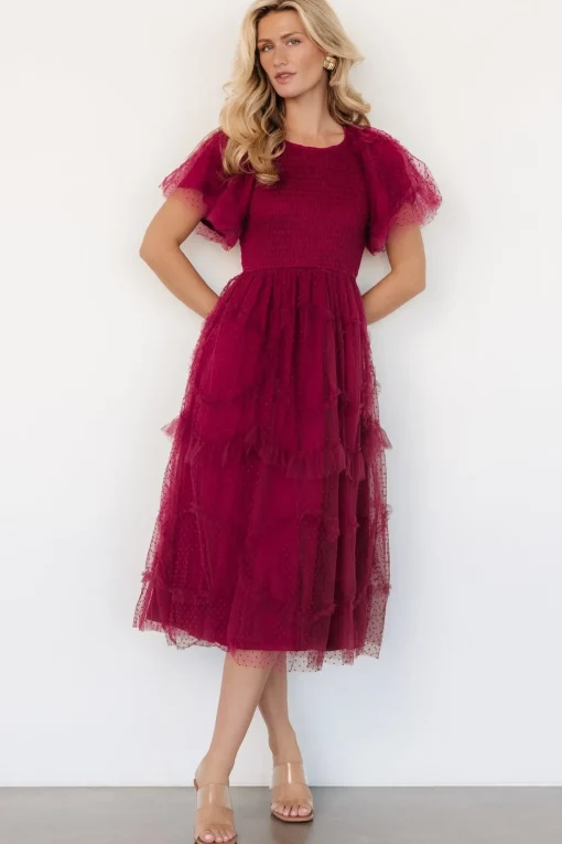 Ambrose Dotted Tulle Midi Dress | | Baltic Born Best