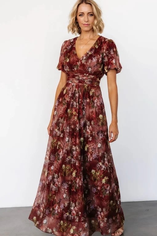 Ardley Maxi Dress | Rust Multi Floral | Baltic Born Clearance