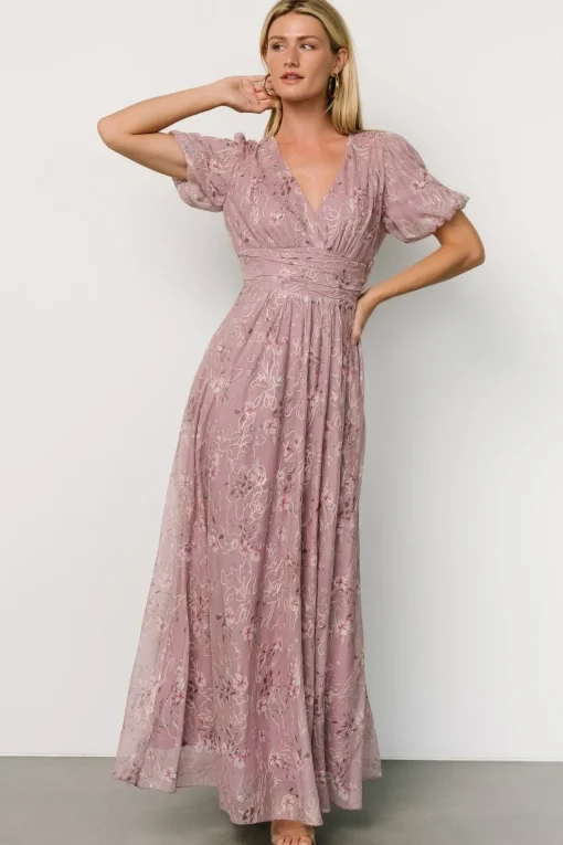 Ardley Maxi Dress | Vintage Plum Floral | Baltic Born Hot