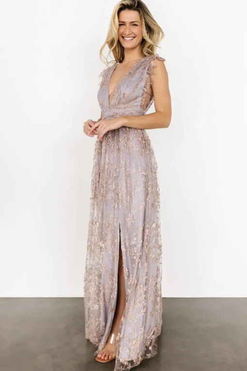 Arlene Shimmer Gown | Dusty Lilac + Rose | Baltic Born Online