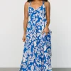 Atalanta Back Tie Maxi Dress | Blue Print | Baltic Born Flash Sale