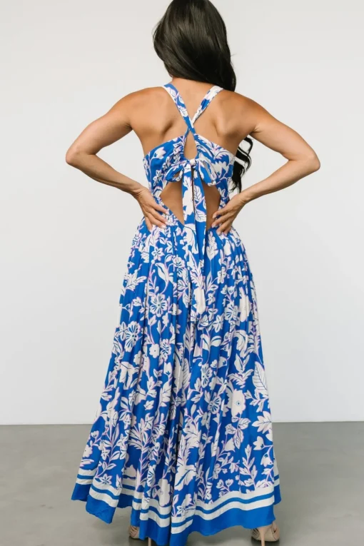 Atalanta Back Tie Maxi Dress | Blue Print | Baltic Born Flash Sale
