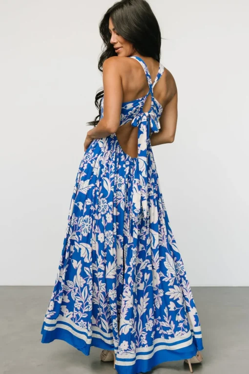 Atalanta Back Tie Maxi Dress | Blue Print | Baltic Born Flash Sale