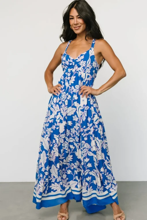 Atalanta Back Tie Maxi Dress | Blue Print | Baltic Born Flash Sale