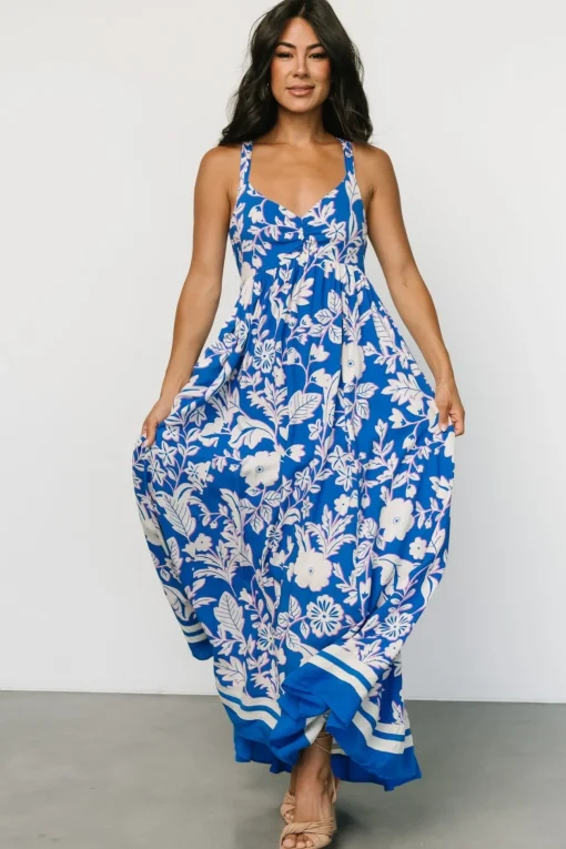 Atalanta Back Tie Maxi Dress | Blue Print | Baltic Born Flash Sale
