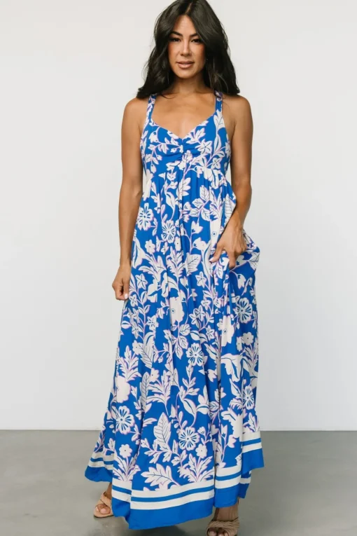 Atalanta Back Tie Maxi Dress | Blue Print | Baltic Born Flash Sale