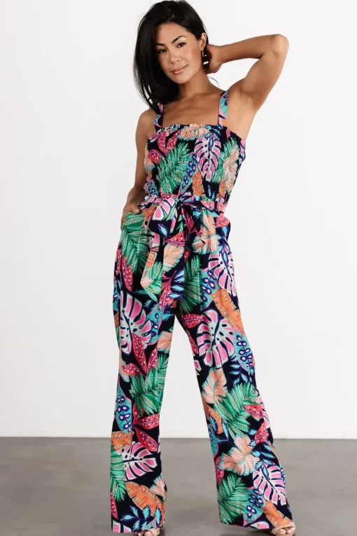 Barbados Tank Jumpsuit | Navy Print | Baltic Born Hot