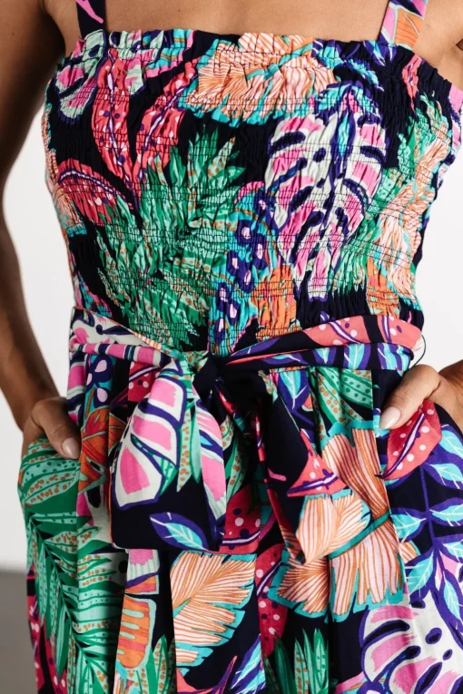 Barbados Tank Jumpsuit | Navy Print | Baltic Born Hot