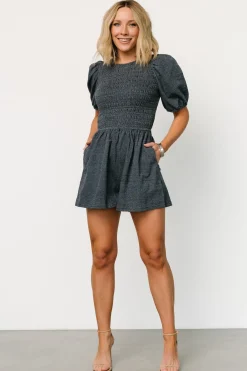 Beaumont Romper | Dark Heather Blue | Baltic Born Online
