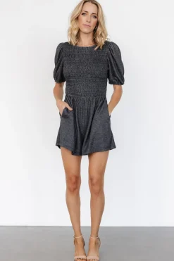 Beaumont Romper | Heather Black | Baltic Born Cheap