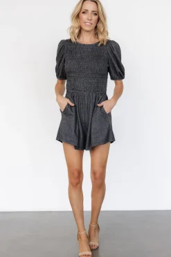 Beaumont Romper | Heather Black | Baltic Born Cheap