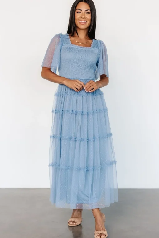 Bexley Tulle Dress | Dusty Blue | Baltic Born Best Sale