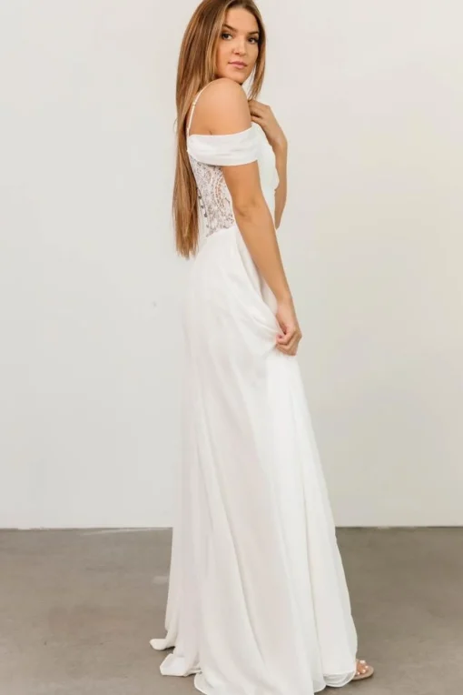 Bianca Lace Maxi Dress | Off White | Baltic Born Cheap