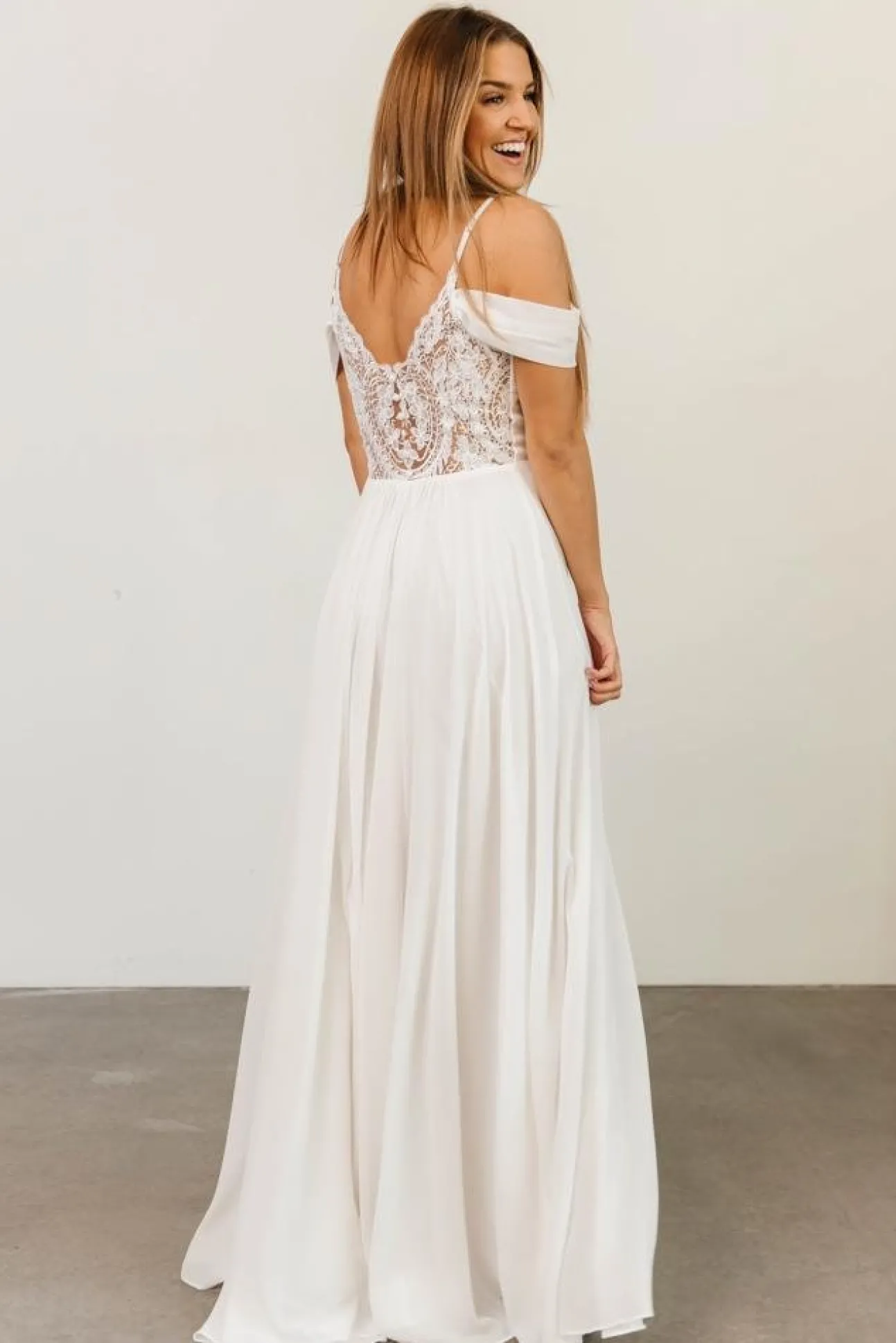 Bianca Lace Maxi Dress | Off White | Baltic Born Cheap