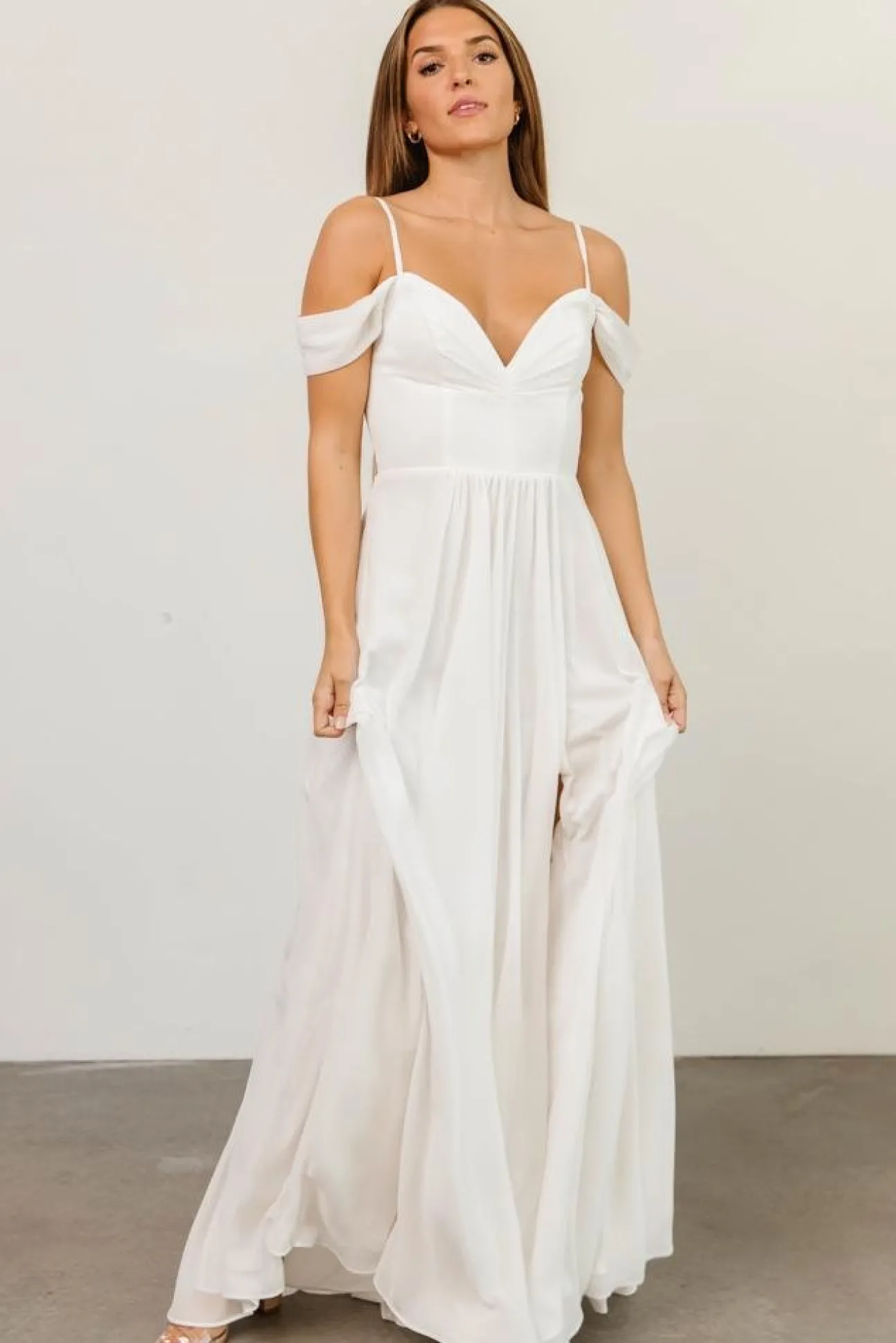 Bianca Lace Maxi Dress | Off White | Baltic Born Cheap