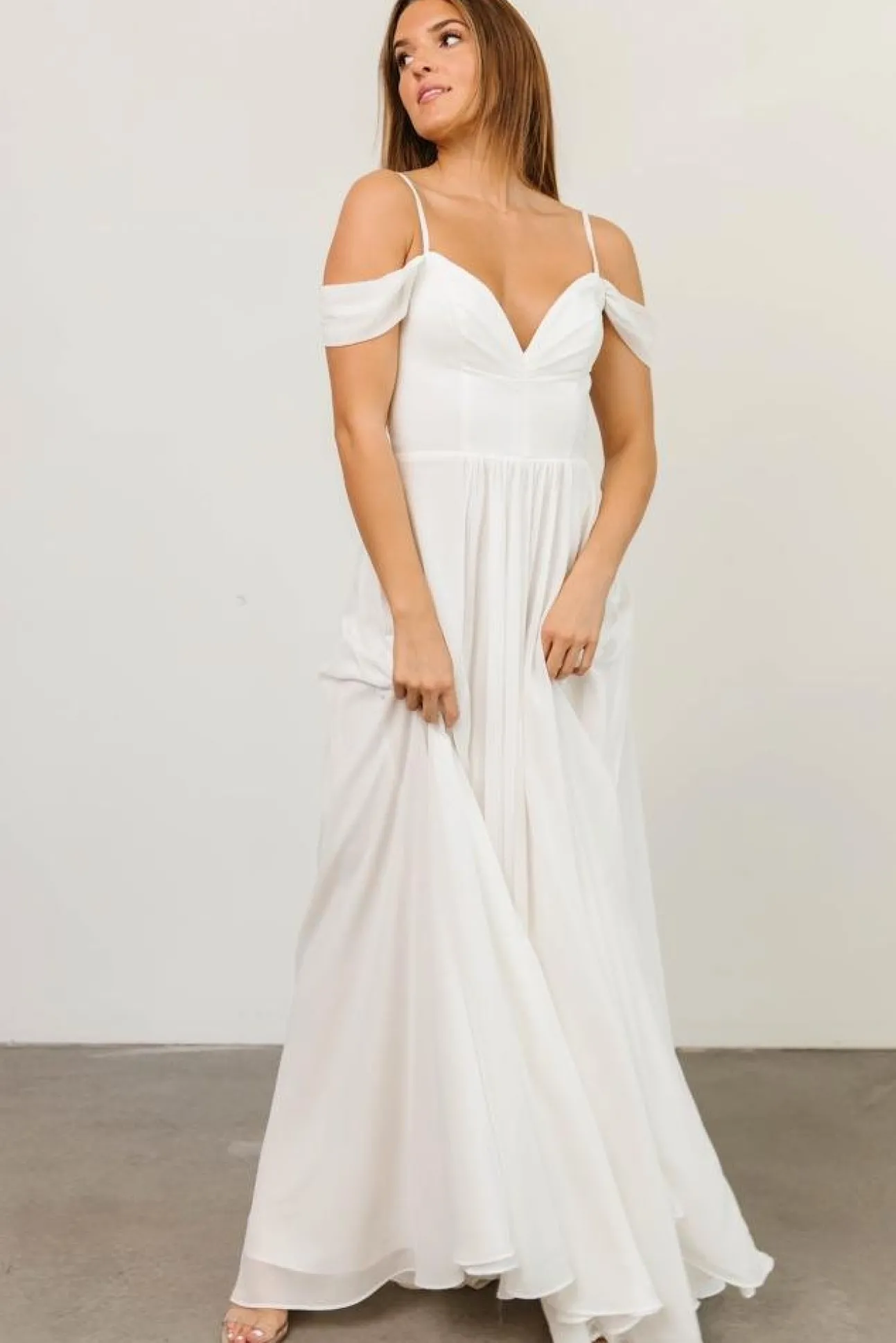 Bianca Lace Maxi Dress | Off White | Baltic Born Cheap