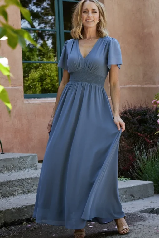 Birdie Maxi Dress | Whisper Blue | Baltic Born Cheap