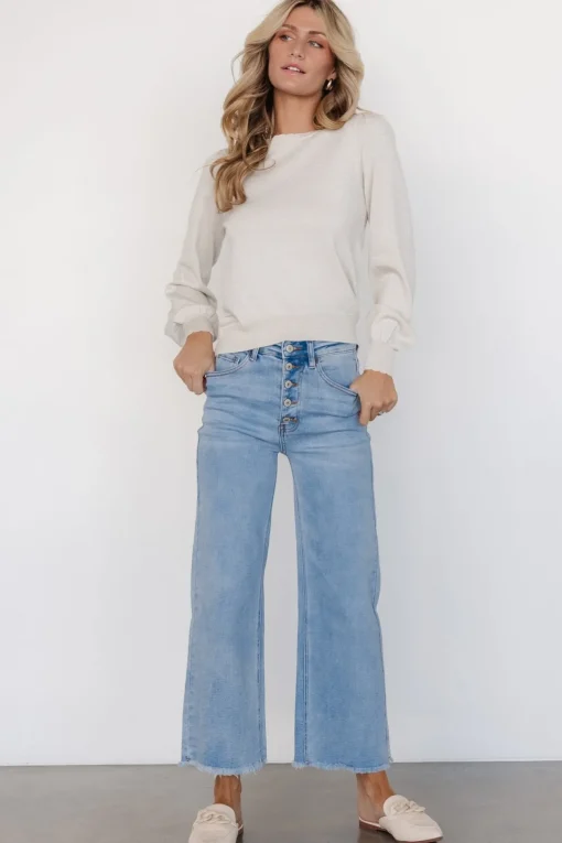 Brody High-Rise Wide Leg Jeans | Light Wash | Baltic Born Fashion