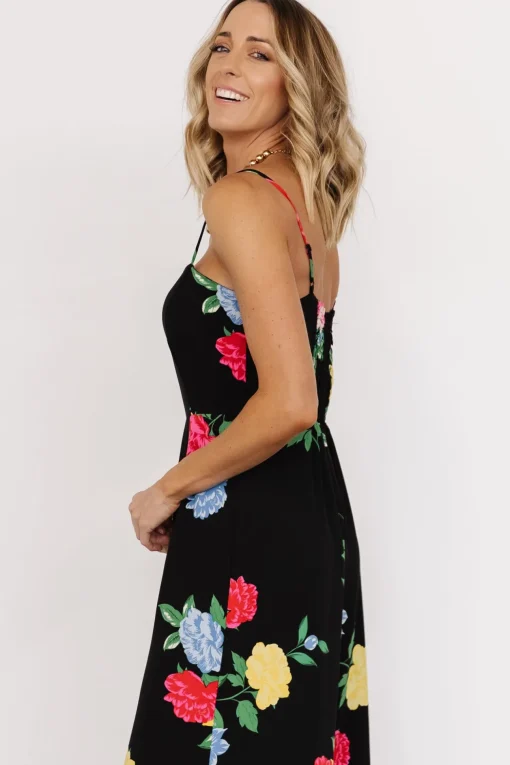 Brooklyn Wide Leg Jumpsuit | Black Floral | Baltic Born Hot