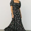 Capri Smocked Maxi Dress | Midnight Floral | Baltic Born Clearance