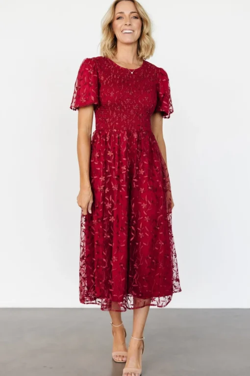 Cara Embroidered Midi Dress | | Baltic Born Cheap