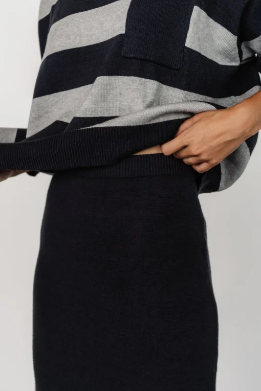 Carlotta Sweater + Skirt Set | Midnight + Gray | Baltic Born Flash Sale
