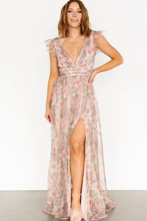 Carmine Maxi Dress | Mauve Floral | Baltic Born Cheap