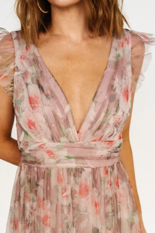 Carmine Maxi Dress | Mauve Floral | Baltic Born Cheap
