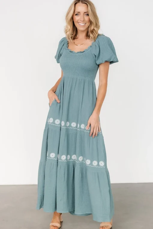 Carrington Maxi Dress | Vintage Teal | Baltic Born Store
