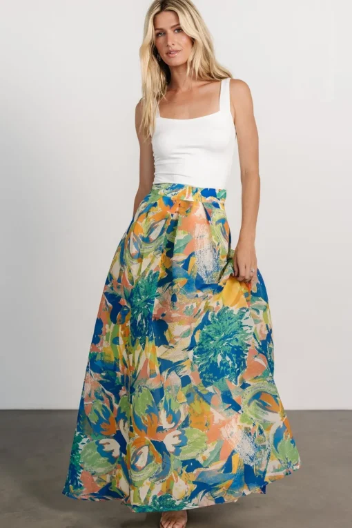 Cayman Maxi Skirt | Blue Multi | Baltic Born Best