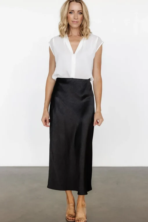 Celeste Satin Midi Skirt | | Baltic Born Fashion